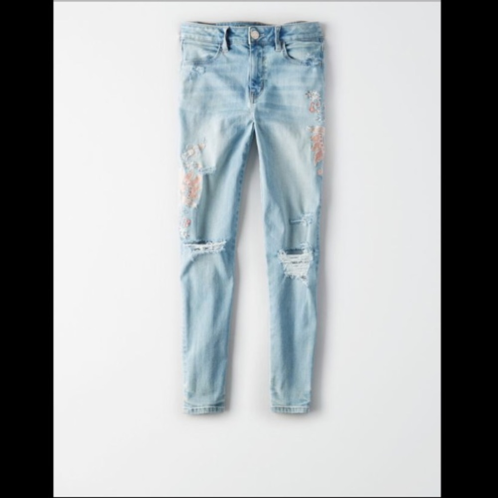AEO High Waisted Jeggings Crop NWT - Picture 4 of 6